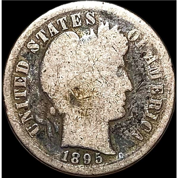 1895 Silver Barber Dime NICELY CIRCULATED