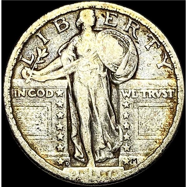1917-D TY2 Standing Liberty Quarter LIGHT  CIRC