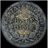 Image 2 : 1847 Seated Liberty Half Dime NEARLY UNCIRCULATED