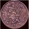 Image 1 : 1840 Braided Hair Large Cent CLOSELY  UNCIRCULATED