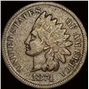 Image 1 : 1874 Indian Head Cent NEARLY UNCIRCULATED