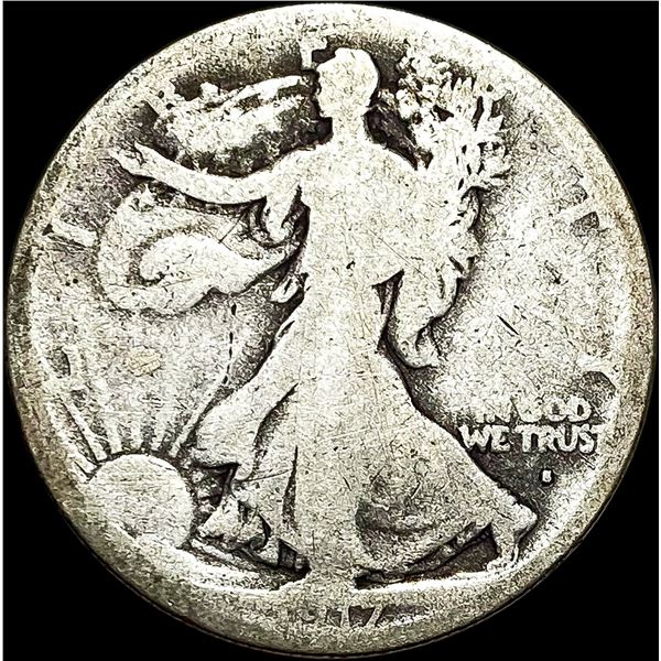 1917-S Walking Liberty Half Dollar NICELY  CIRCULATED