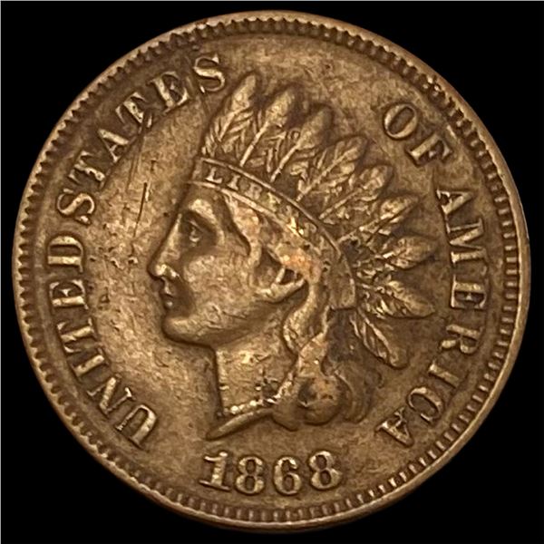1868 Indian Head Cent NEARLY UNCIRCULATED