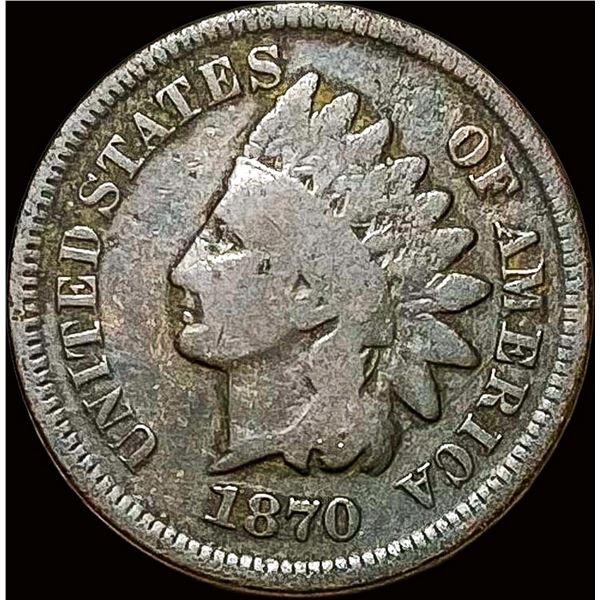 1870 Indian Head Cent NICELY CIRCULATED
