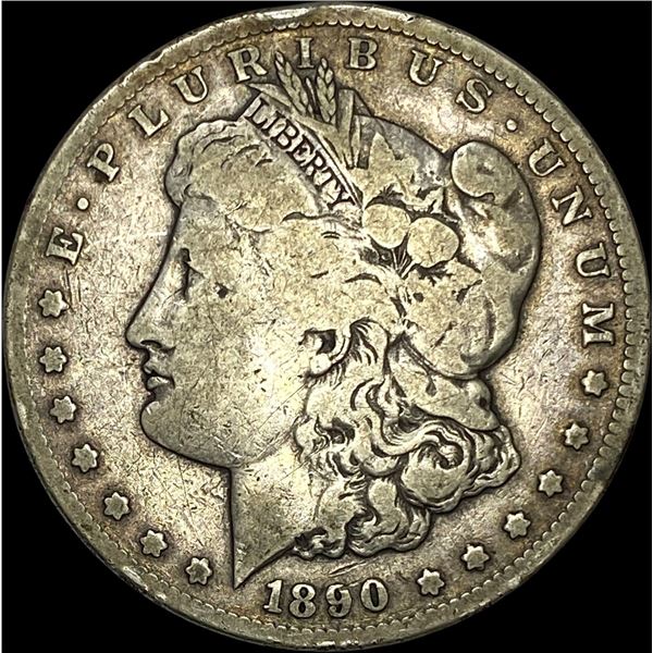 1890-CC Silver Morgan Dollar LIGHTLY CIRCULATED
