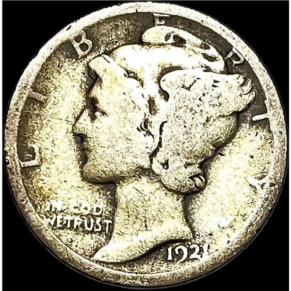 1921 Silver Mercury Dime NICELY CIRCULATED