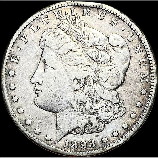 1893-CC Silver Morgan Dollar LIGHTLY  CIRCULATED
