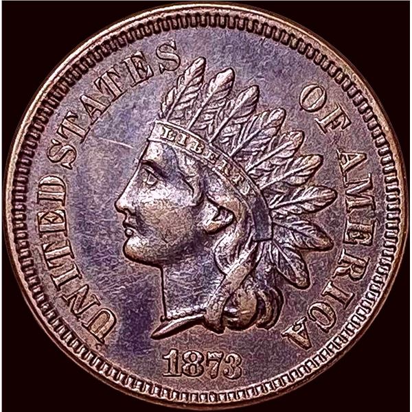 1873 Indian Head Cent CLOSELY UNCIRCULATED