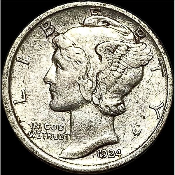 1924-D Mercury Dime CLOSELY UNCIRCULATED