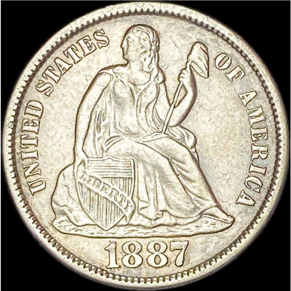 1887-S Seated Liberty Dime CLOSELY  UNCIRCULATED