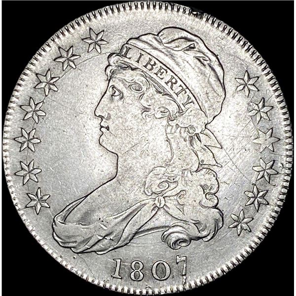 1807 Silver Capped Bust Half Dollar LIGHTLY CIRCULATED