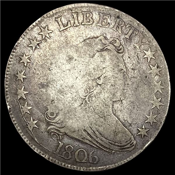 1806 Silver Half Dollar Draped Bust LIGHTLY  CIRCULATED