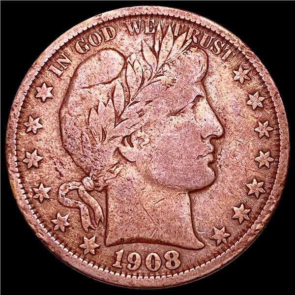 1908-O Barber Half Dollar NICELY CIRCULATED