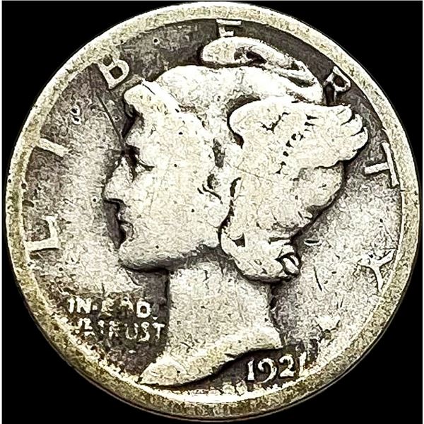 1921 Silver Mercury Dime NICELY CIRCULATED