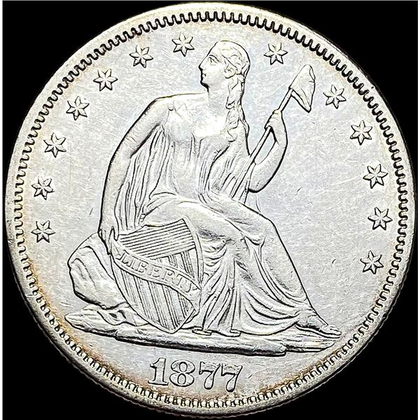 1877-S Seated Liberty Half Dollar CLOSELY  UNCIRCULATED