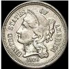 1866 Nickel Three-Cent Piece CHOICE AU