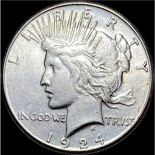 1924-S Silver Peace Dollar CLOSELY UNCIRCULATED