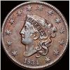 Image 1 : 1834 Coronet Head Large Cent NEARLY UNCIRCULATED