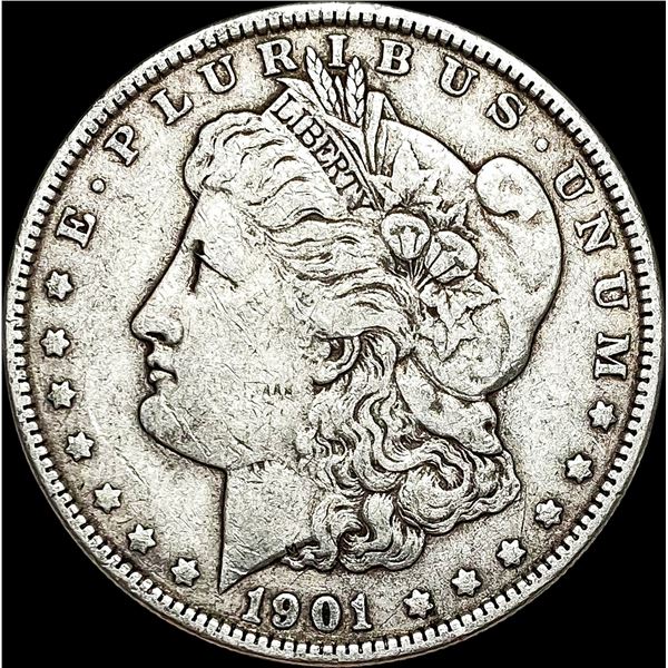 1901 Silver Morgan Dollar ABOUT UNCIRCULATED