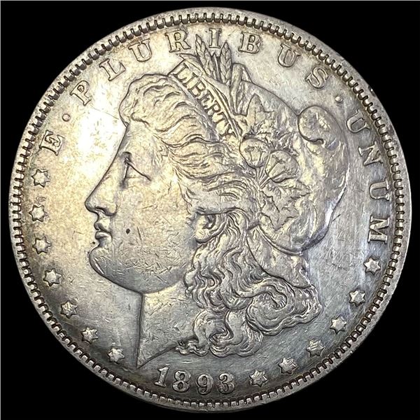 1893 Morgan Silver Dollar NEARLY UNCIRCULATED
