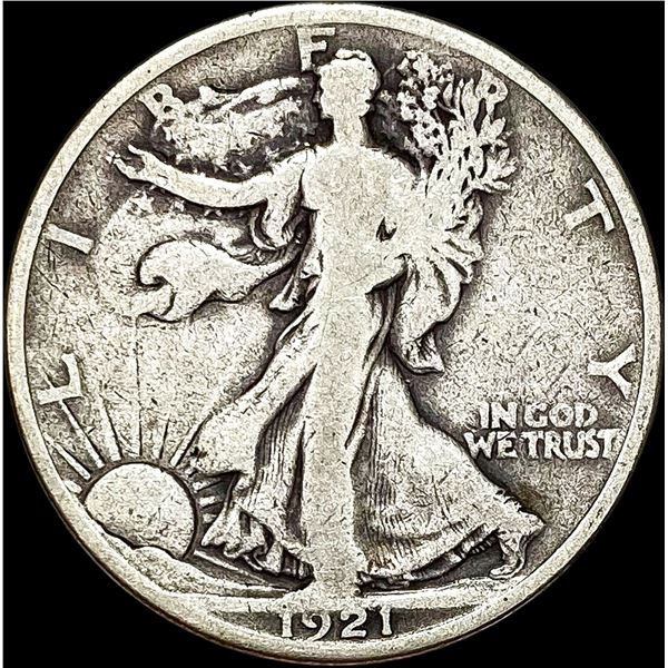 1921 Silver Half Dollar Walking Liberty NICELY CIRCULATED