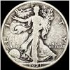 Image 1 : 1921 Silver Half Dollar Walking Liberty NICELY CIRCULATED