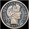 Image 1 : 1894 Silver Barber Dime NICELY CIRCULATED