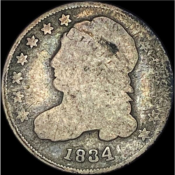 1834 Capped Bust Dime LIGHTLY CIRCULATED