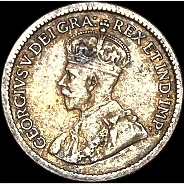 1914 Canada Silver 5 Cents HIGH GRADE