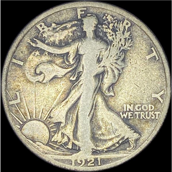 1921-S Walking Liberty Half Dollar LIGHTLY  CIRCULATED