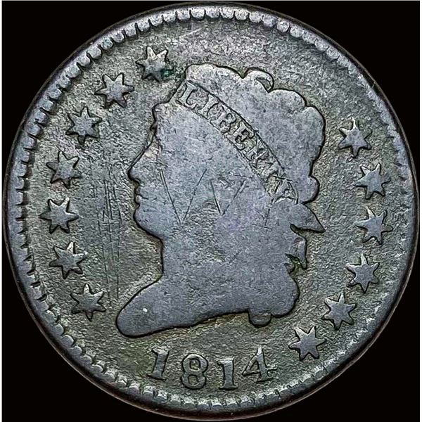 1814 Classic Head Large Cent NICELY CIRCULATED