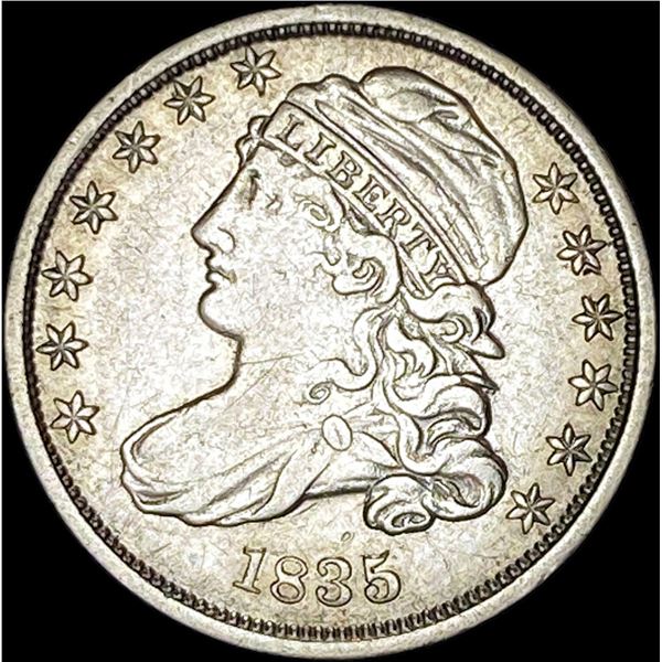 1835 Capped Bust Dime NEARLY UNCIRCULATED