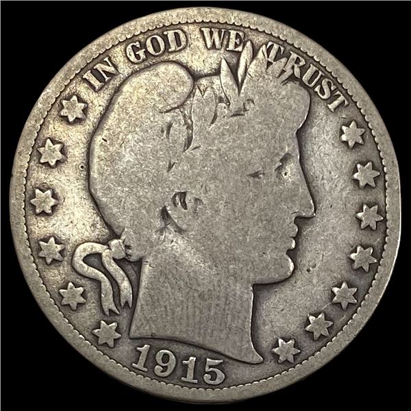 1915 Barber Half Dollar NICELY CIRCULATED