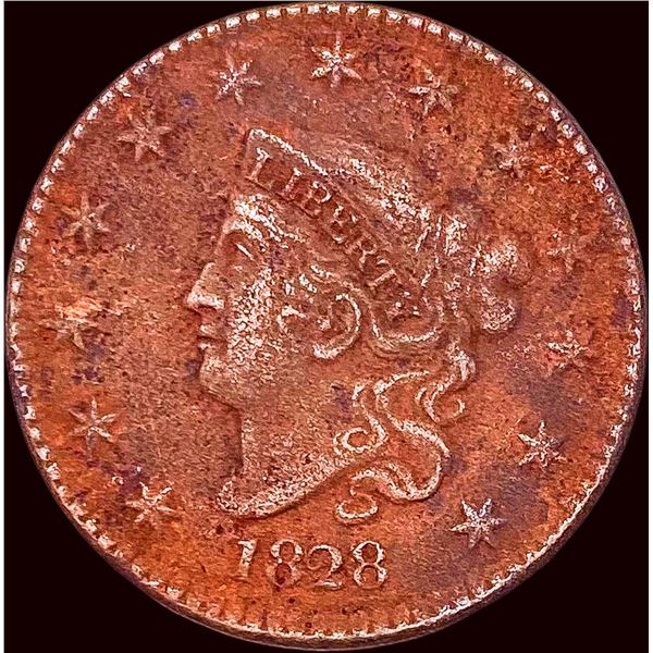 1828 Coronet Head Lg Cent Lg. Narr. Dt. HIGH GRADE