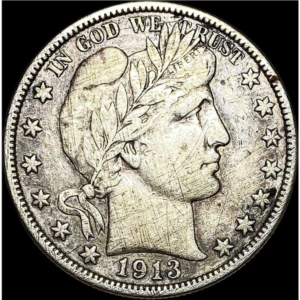 1913 Barber Half Dollar NEARLY UNCIRCULATED