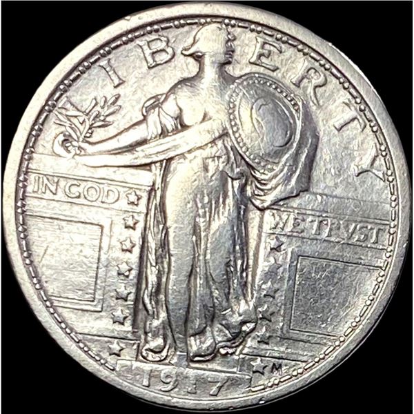 1917 Type 1 Standing Liberty Quarter LIGHTLY  CIRCULATED