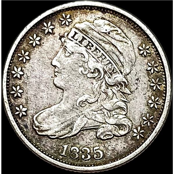 1835 Capped Bust Dime NEARLY UNCIRCULATED