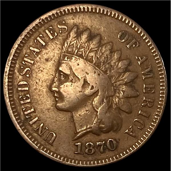 1870 Indian Head Cent LIGHTLY CIRCULATED