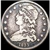 Image 1 : 1835 Capped Bust Silver Quarter LIGHTLY  CIRCULATED