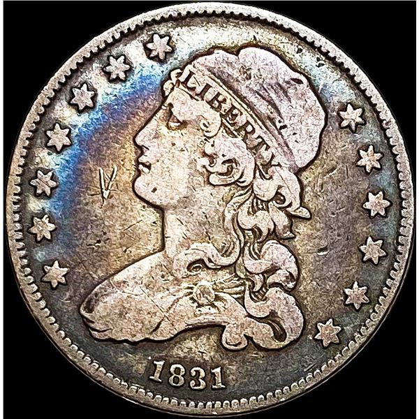 1831 Capped Bust Silver Quarter LIGHTLY  CIRCULATED
