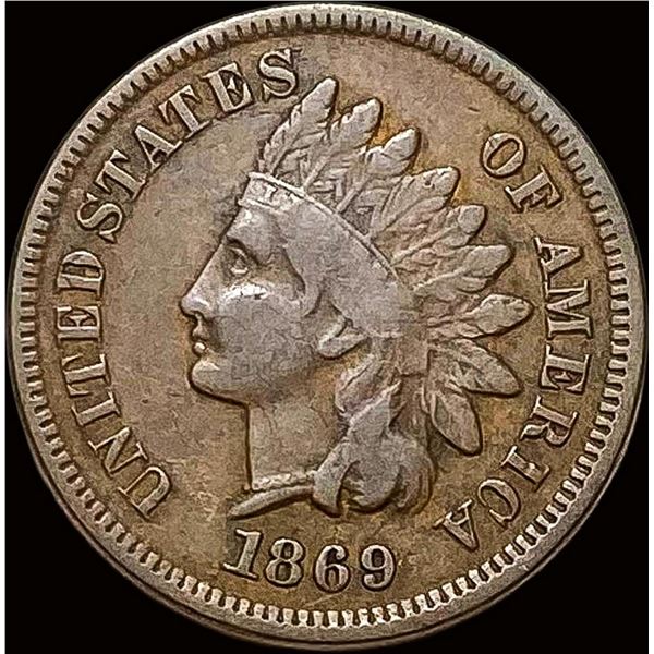 1869 Indian Head Cent LIGHTLY CIRCULATED