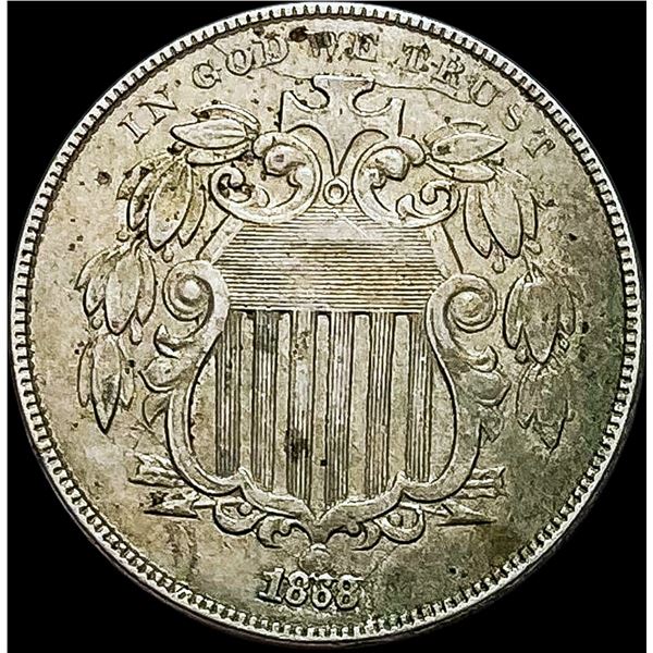 1868 Shield Nickel NEARLY UNCIRCULATED