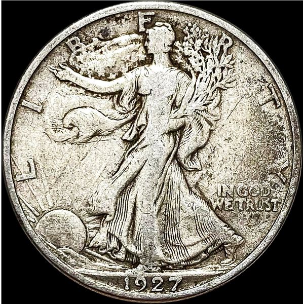 1927-S Walking Liberty Half Dollar NEARLY  UNCIRCULATED