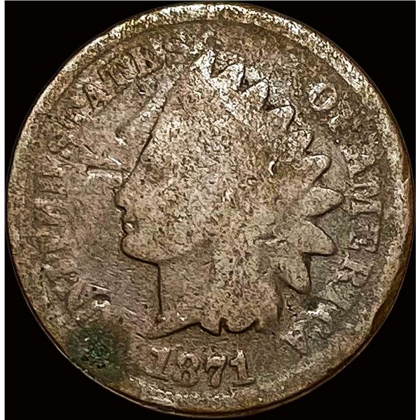 1871 Indian Head Cent NICELY CIRCULATED