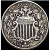 Image 1 : 1867 Shield Nickel NEARLY UNCIRCULATED