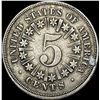Image 2 : 1867 Shield Nickel NEARLY UNCIRCULATED