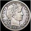 Image 1 : 1913 Barber Silver Quarter LIGHTLY CIRCULATED