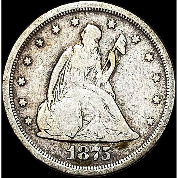 1875-S Silver Twenty Cents NICELY CIRCULATED