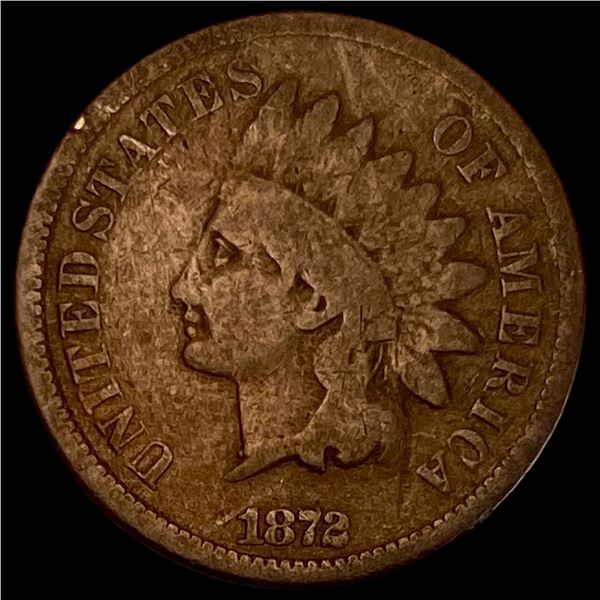 1872 Indian Head Cent NICELY CIRCULATED