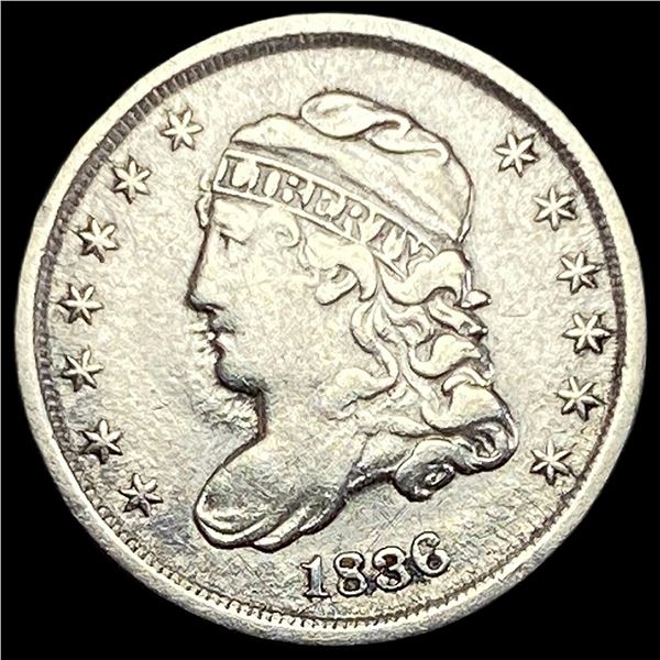 1836 Capped Bust Half Dime NEARLY  UNCIRCULATED
